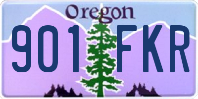 OR license plate 901FKR
