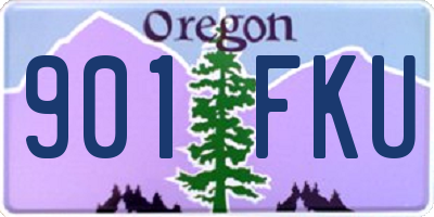 OR license plate 901FKU