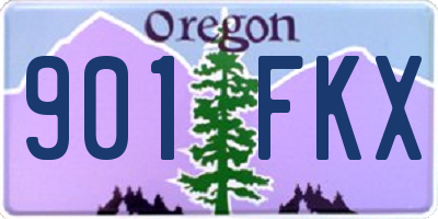 OR license plate 901FKX