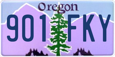 OR license plate 901FKY
