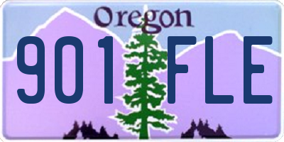 OR license plate 901FLE