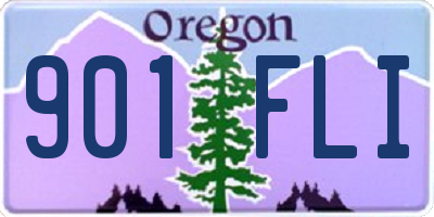 OR license plate 901FLI