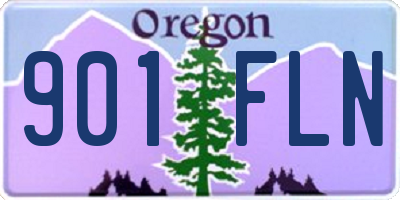 OR license plate 901FLN