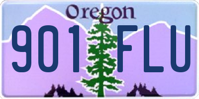 OR license plate 901FLU