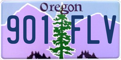 OR license plate 901FLV