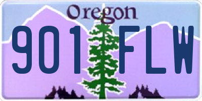 OR license plate 901FLW