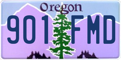 OR license plate 901FMD