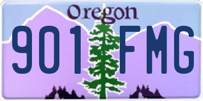 OR license plate 901FMG