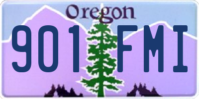 OR license plate 901FMI