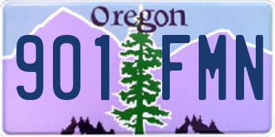 OR license plate 901FMN