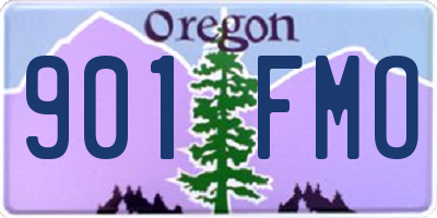 OR license plate 901FMO