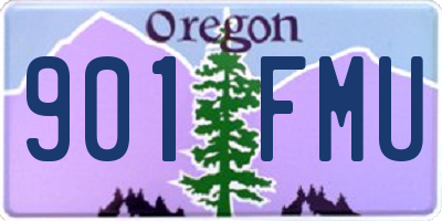 OR license plate 901FMU