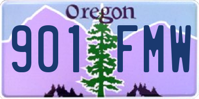 OR license plate 901FMW