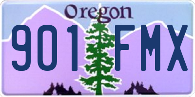 OR license plate 901FMX