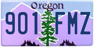 OR license plate 901FMZ