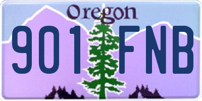 OR license plate 901FNB