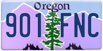 OR license plate 901FNC