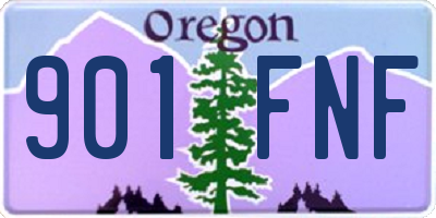OR license plate 901FNF