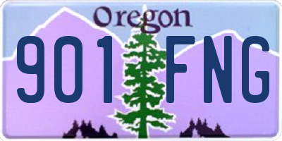 OR license plate 901FNG