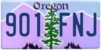 OR license plate 901FNJ