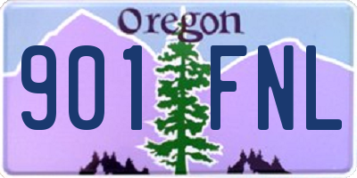OR license plate 901FNL