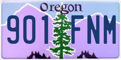 OR license plate 901FNM