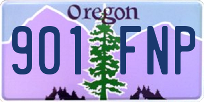 OR license plate 901FNP