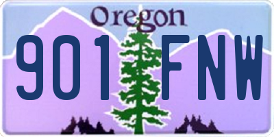 OR license plate 901FNW