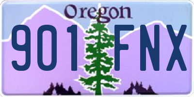 OR license plate 901FNX