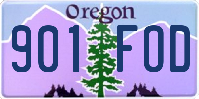 OR license plate 901FOD