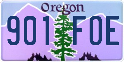 OR license plate 901FOE