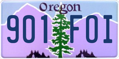 OR license plate 901FOI