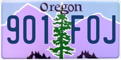 OR license plate 901FOJ