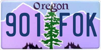 OR license plate 901FOK