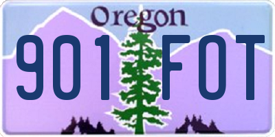 OR license plate 901FOT