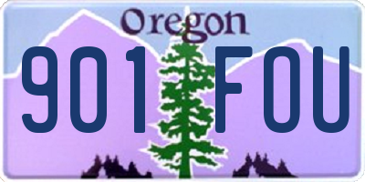 OR license plate 901FOU