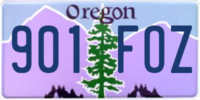 OR license plate 901FOZ