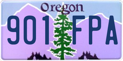 OR license plate 901FPA