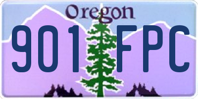 OR license plate 901FPC
