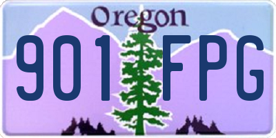 OR license plate 901FPG