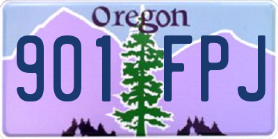 OR license plate 901FPJ