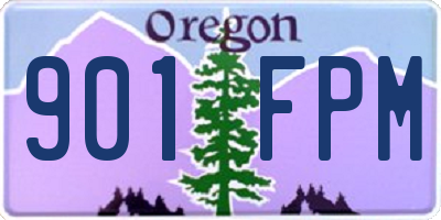 OR license plate 901FPM