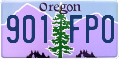 OR license plate 901FPO