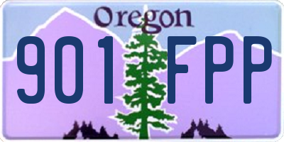 OR license plate 901FPP