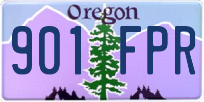 OR license plate 901FPR