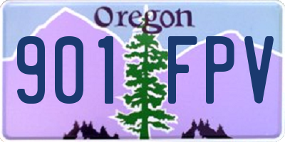 OR license plate 901FPV