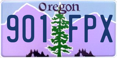 OR license plate 901FPX