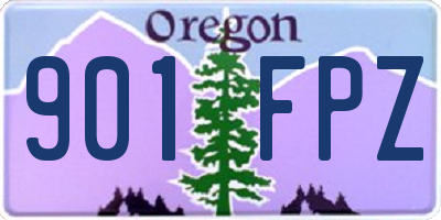 OR license plate 901FPZ