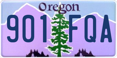 OR license plate 901FQA