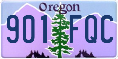 OR license plate 901FQC